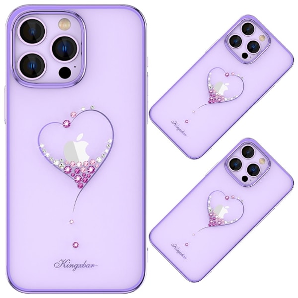 KINGXBAR CASE HOUSING COVER CASE TIL IPHONE 14 PLUS LILLA