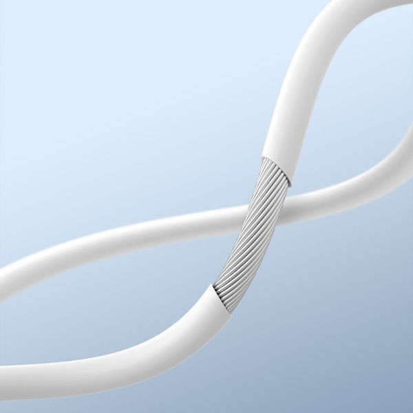 Baseus Encok H17 kablede hodetelefoner 3,5 mm minijack hvit (NGCR020002)