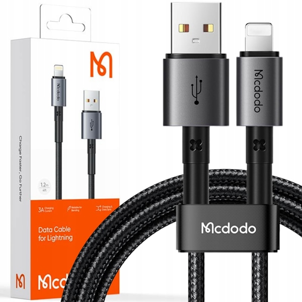 MCDODO USB LIGHTNING SNABBLADDNINGSKABEL 36W 2M FÖR IPHONE 11 12 13 14