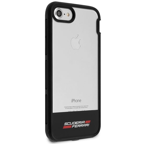 Ferrari Hardcase FEHCP7BISBK iPhone 7/8 /SE 2020 / SE 2022 transparent svart