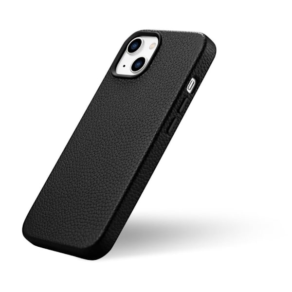 ICARER CASE CASE LÆDERCOVER MED MAGSAFE TIL IPHONE 14+ SORT