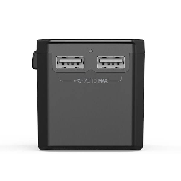 Choetech PD6045 USB-C USB-A 45W GaN reiselader med US EU UK AU-plugger - Svart