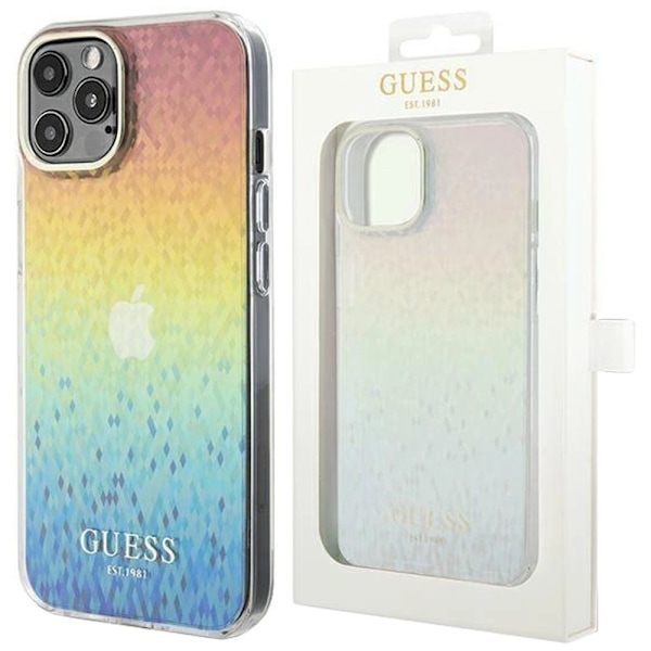 Guess IML Faceted Mirror Disco Iridescent-deksel til iPhone 13 Pro / 13 - flerfarget