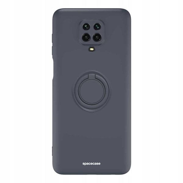 Spacecase Silikon Case Ring För Xiaomi Redmi Note 9S 9 Pro Black