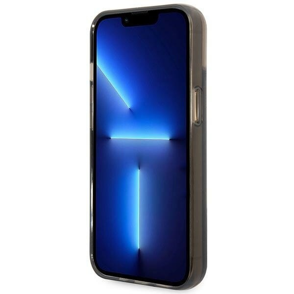 Karl Lagerfeld KLHCP14MLCKVK iPhone 14 Plus 6.7 svart/svart hardt deksel Liquid Glitter Elong