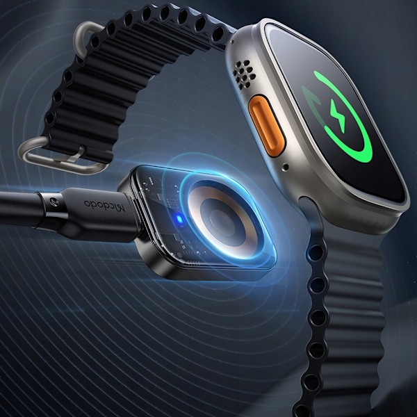 Mcdodo induksjonslader, for Apple Watch 5 6 7 8, svart