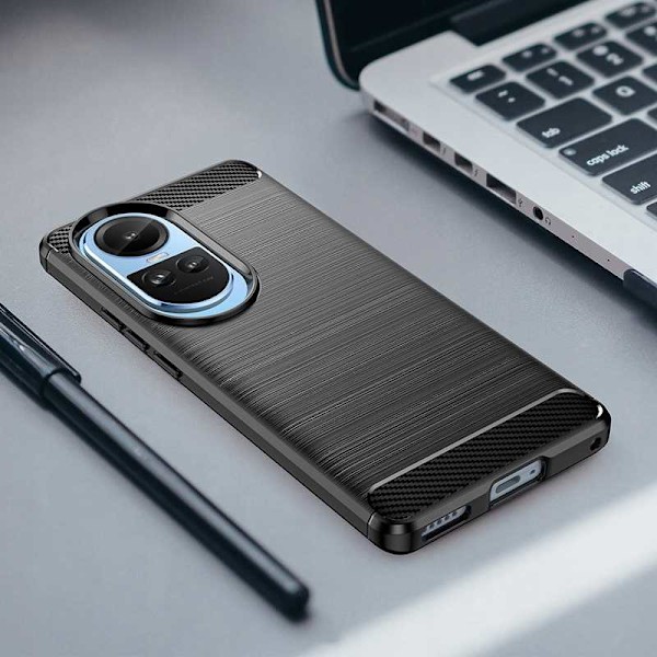 Spacecase Carbon Case Cover För Oppo Reno 10/10 Pro 5G Black