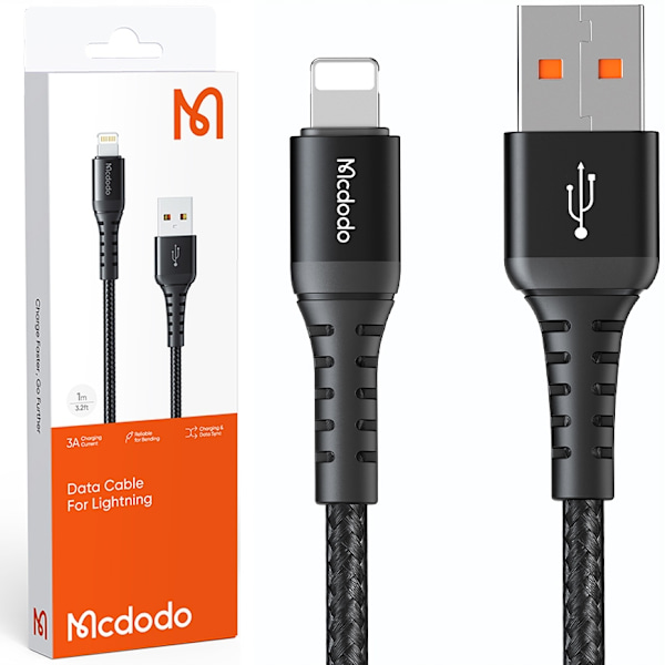 MCDODO LADDARE USB LIGHTNING SNABB LADDNINGSKABEL FÖR IPHONE 13 14 3M