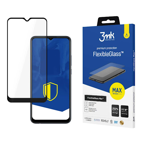 OPPO A15 SORT - 3MK FLEXIBLEGLASS MAX