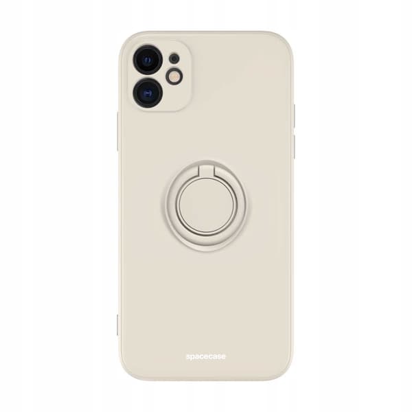 Spacecase Silikon Ringfodral För Iphone 11 12 13 14 15 Bone