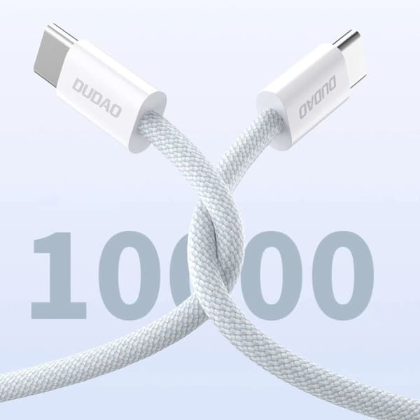 Dudao L6C PD 60W USB-C - USB-C kabel 2m - hvit