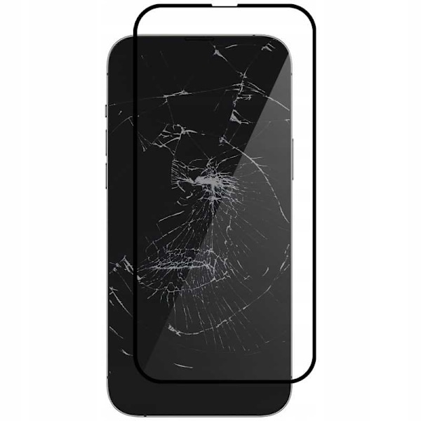 Pof Helt Skydd Av Härdat Glas För Iphone 15 Pro Max Skyddsskärm