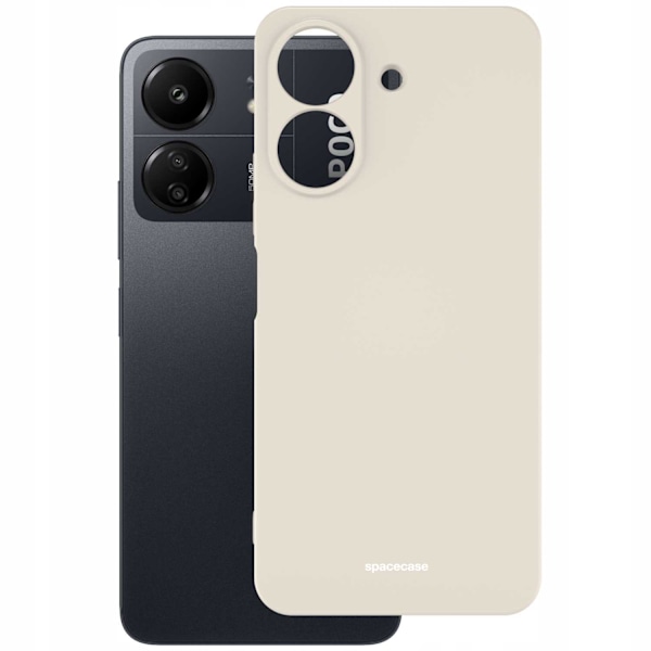 Spacecase Silikonfodral För Xiaomi Poco C65 Redmi 13C 4G Bone