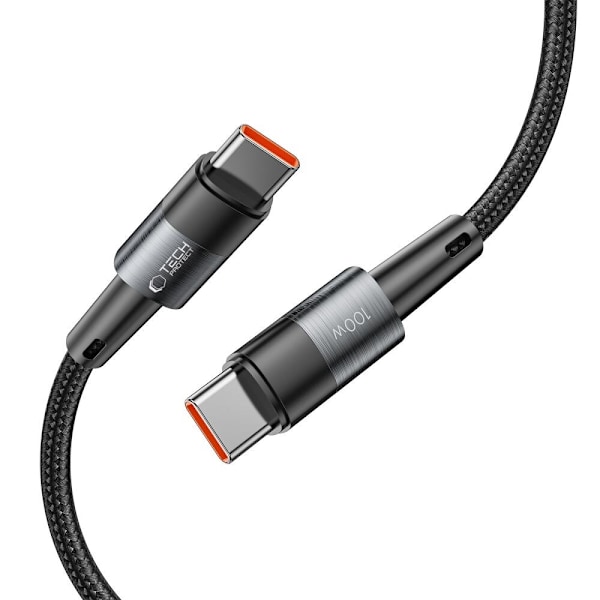 TECH-PROTECT ULTRABOOST TYPE-C-KABEL PD100W/5A 200CM GRÅ