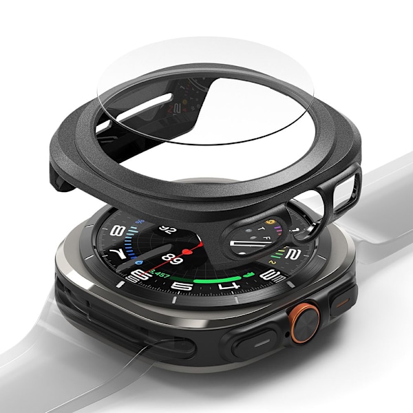 RINGKE SLIM OG HÆRDET GLAS GALAXYUR ULTRA (47 MM) TITANIUM SORT