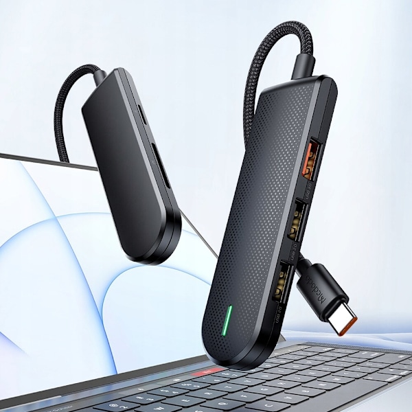 MCDODO ADAPTERHUB USB-C SPLITTER 3X USB SD/TF