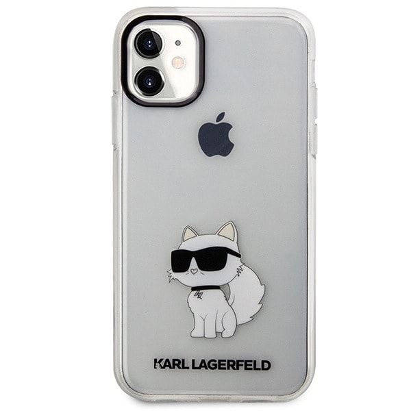 KARL LAGERFELD IKONIK CHOUPETTE ETUI TIL IPHONE 11 / XR - GENNEMSIGTIG