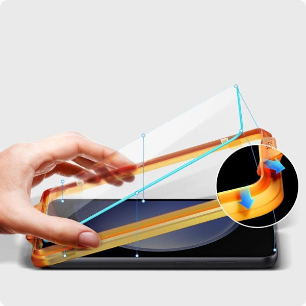 Spigen ALM Glas.tR herdet glass til Samsung Galaxy S23 FE - 2 stk.