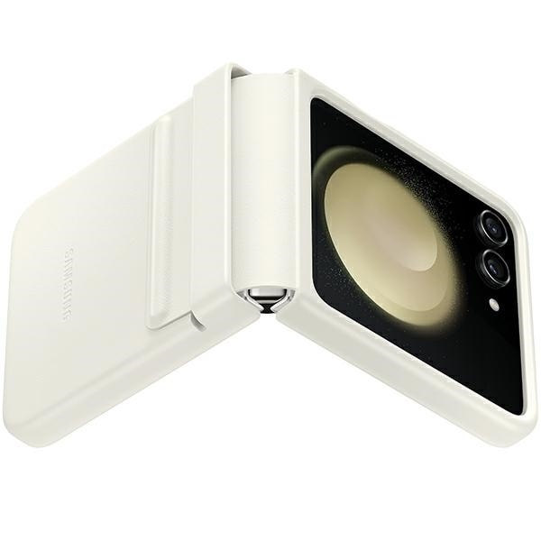 ØKO-LÆDER ETUI TIL SAMSUNG GALAXY Z FLIP 5 - CREME