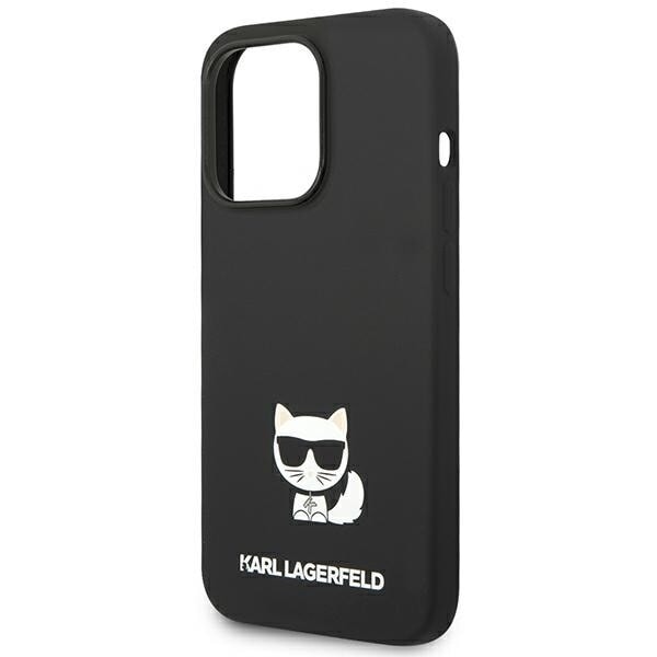 KARL LAGERFELD SILIKONE CHOUPETTE BODY COVER TIL IPHONE 14 PRO - SORT