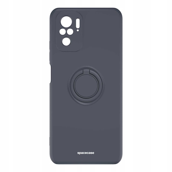 Spacecase Silikon Case Ring För Xiaomi Redmi Note 10 10S Svart