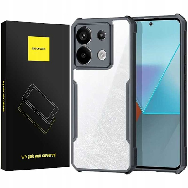Spacecase Case Cover För Poco M6 Pro 4G Svart Skydd