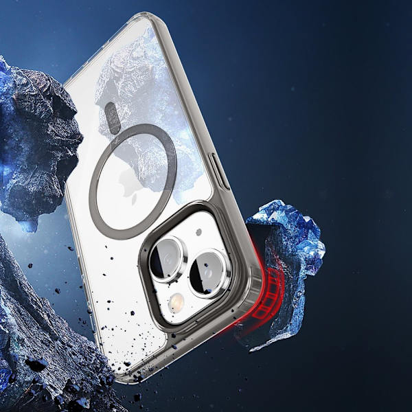 Dux Ducis Clin2-deksel til iPhone 14 Plus, magnetisk MagSafe-deksel, grå
