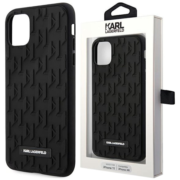 Karl Lagerfeld KLHCP14MRUPKLPK iPhone 14 Plus 6.7 hardt deksel svart/svart 3D-monogram