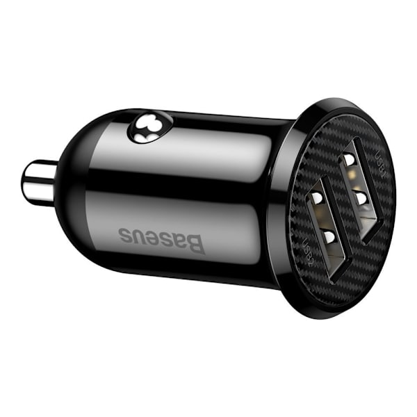 Baseus Grain Pro billader 2x USB 4.8 A svart (CCALLP-01)