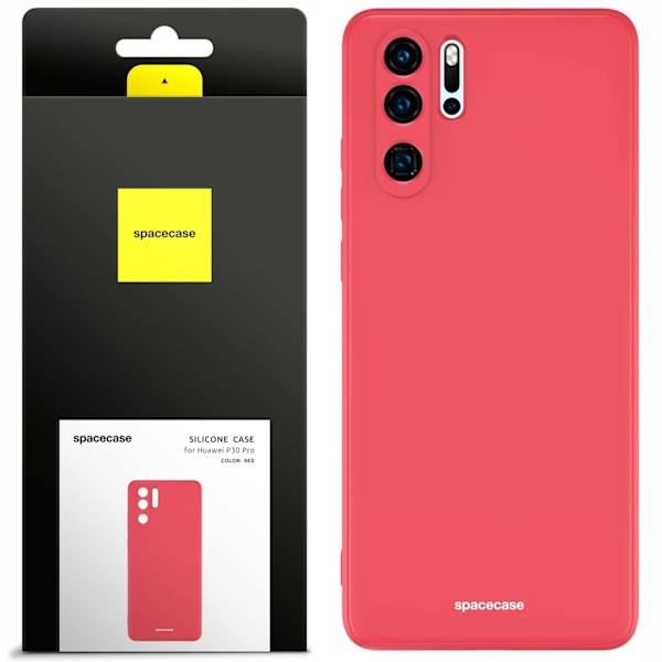 Spacecase Silikonfodral För Huawei P30 Pro Rött Skydd