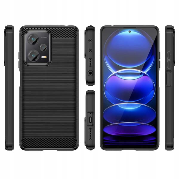 Spacecase Case Cover För Xiaomi Redmi Note 12 Pro+ 5G Black