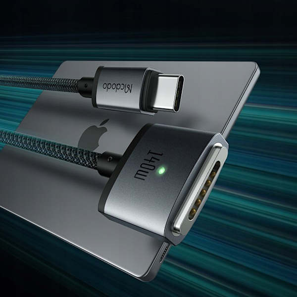 MCDODO LADDNINGSADAPTERKABEL MACBOOK AIR PRO USB-C MAGSAFE 3 140W 2M