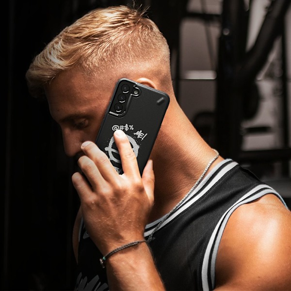Ringke Onyx Design slitesterkt beskyttelsesdeksel Samsung Galaxy S22+ (S22 Plus) svart (X) ()