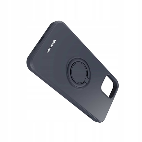 Spacecase Silikon Case Ring För Iphone 12 Mini Svart Skydd
