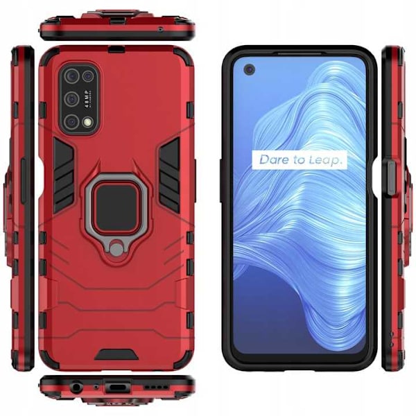 Spacecase For Realme 7 5G X-Ring Röd