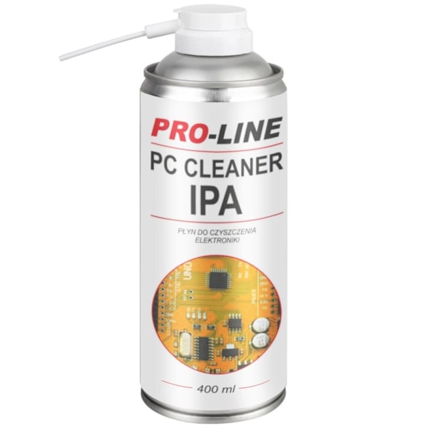 PC CLEANER IPA elektronikk rensevæske PRO-LINE spray 400ml