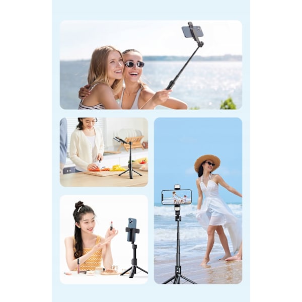 Double Shot selfie stick, stick, tripod, bluetooth, tripod, black, Mcdodo