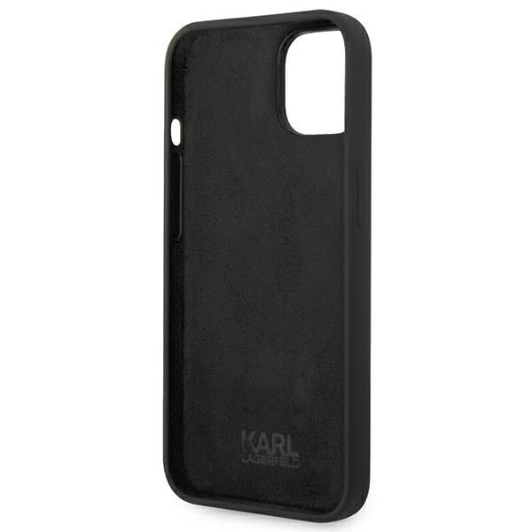 KARL LAGERFELD SILIKONE KARL'S HEAD ETUI TIL IPHONE 14 PLUS - SORT