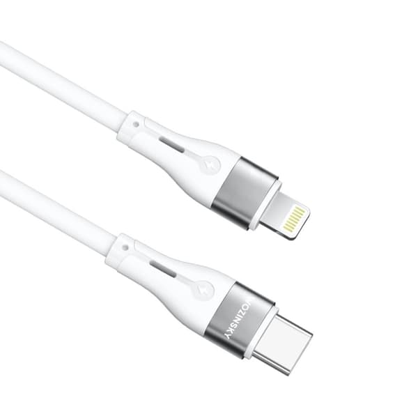 WOZINSKY WSTCL2 LIGHTNING / USB-C PD 27W KABEL 2 M - HVID