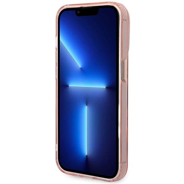 Guess GUHMP14XHTCMP-deksel til iPhone 14 Pro Max - Rosa Gull Outline Translucent MagSafe