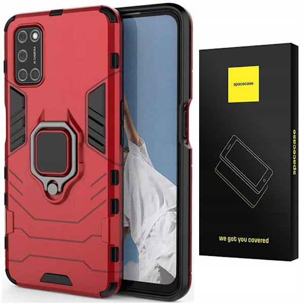 Spacecase Fodral För Oppo A52 A72 A92 X-Ring Röd