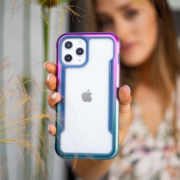 Raptic X-Doria Shield-deksel til iPhone 14 Pro Max, pansret deksel, blå