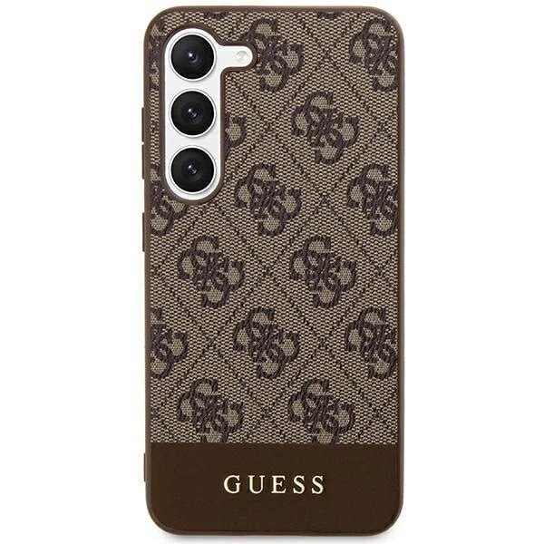 Guess 4G Stripe Collection-deksel til Samsung Galaxy S24+ - brun