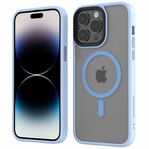 Spacecase Hybrid Fodral För Iphone 14 Pro Max För Magsafe Baby Blue