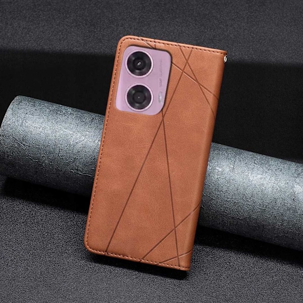 Zaps Origami Plånboksfodral För Motorola G04 G24 G24 Power Brunt Skydd