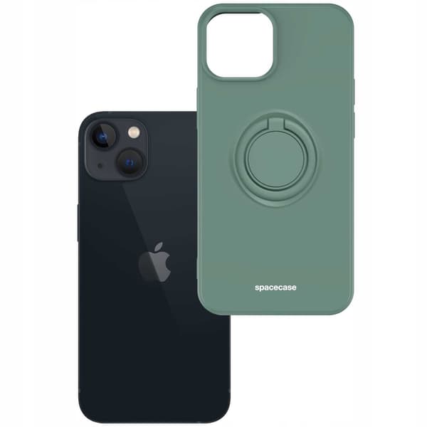 Spacecase Silikonfodral För Iphone 13 Mini Mörkgrön