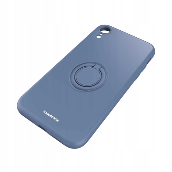 Spacecase Silikonfodral För Iphone Xr Blå Ringskydd