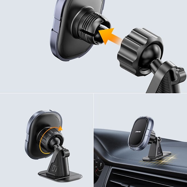 JOYROOM MAGNETISK TELEFONHOLDER TIL DASHBOARD GRILL GRÅ