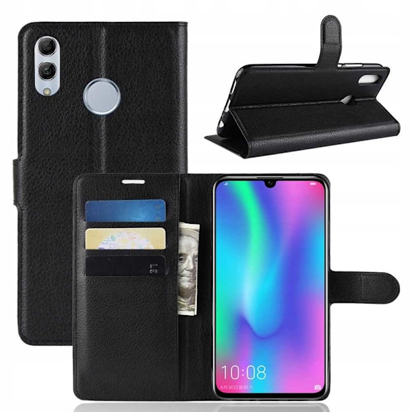 Litchi Case Cover Till Huawei P Smart 2019 Black Exchanges
