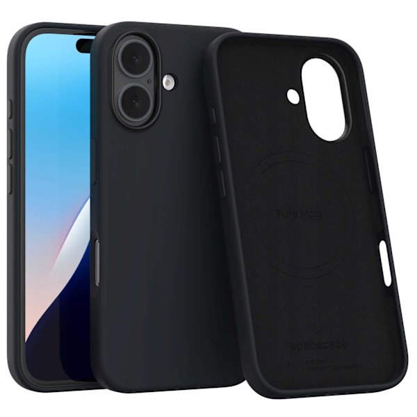 Spacecase-Fodral För Iphone 16 Sc Pure Mag Svart
